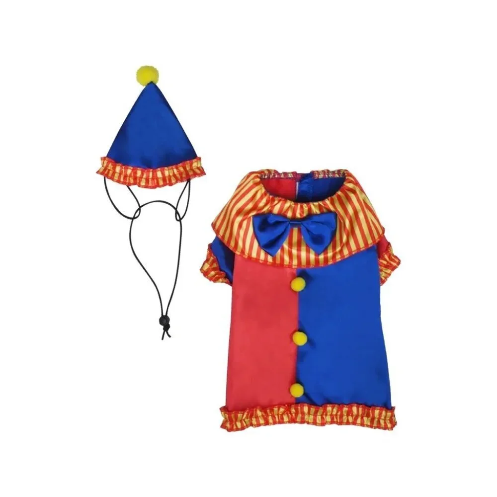 Vibrant Life Halloween Dog Costume and Cat Costume: Clown, Size Small Halloween